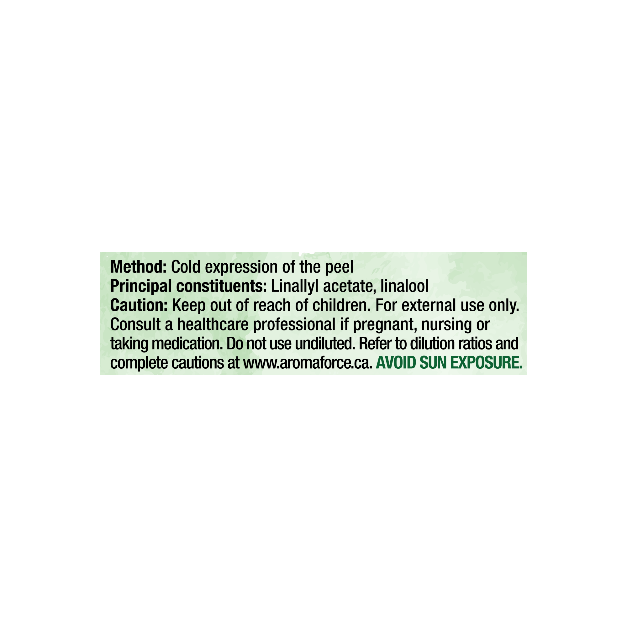 Aromaforce Bergamot Essential Oil 15mL - A.Vogel Canada