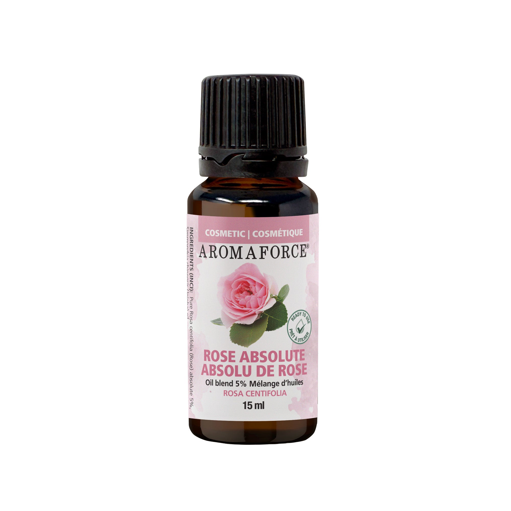 Rose Absolute Essential Oil in Jojoba Oil Blend 15mL - Aromaforce - A.Vogel Canada